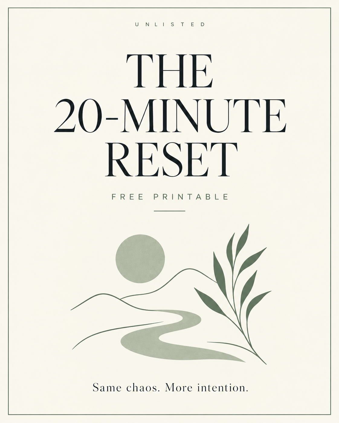 20-minute reset cover preview