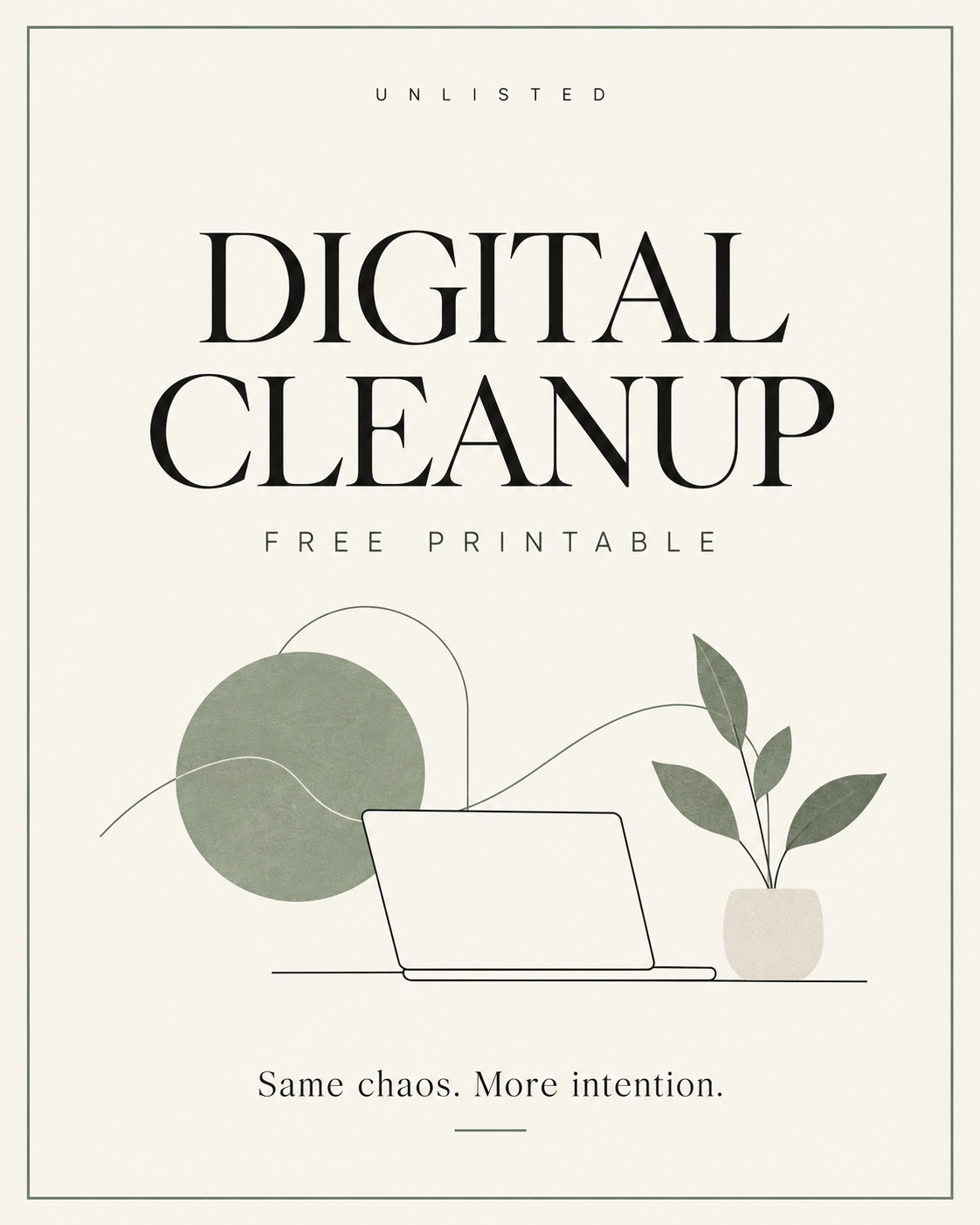 Digital cleanup cover preview